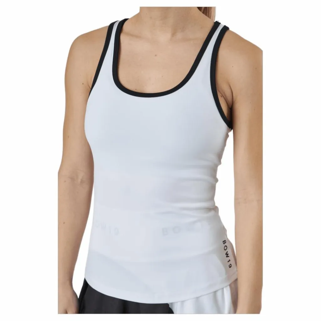 BOW19 Betty Top White/black* Racketsporter|Linnen