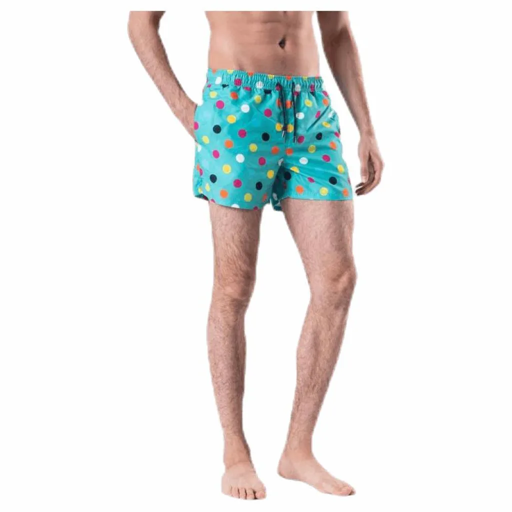 Happy Socks Big Dot Swim Shorts Green* Simning|Badkläder