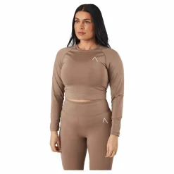 BLACC Recy Long Sleeve Top Taupe Grey* Tröjor|Träning