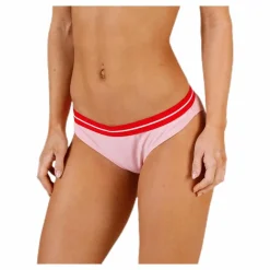 Pieces Bola Bikini Brief Pink/White* Simning|Badkläder