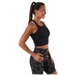 Casall Bold Rib Crop Tank Black* Linnen|Träning