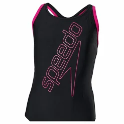 Speedo Boomstar Placement Flyback Pink/Black*Barn Simning|Badkläder