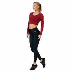 Better Bodies Bowery cropped LS Red* Tröjor|Träning