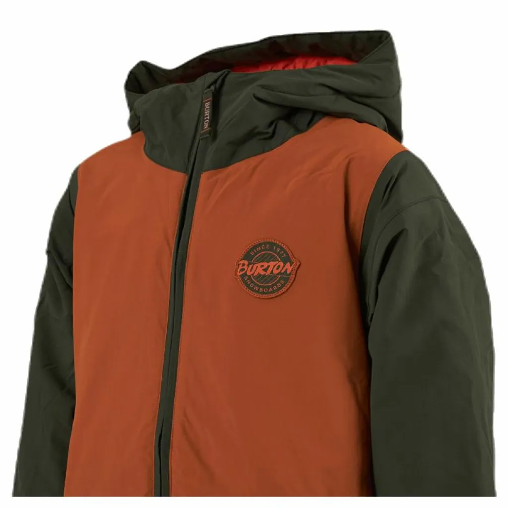 Burton Boys Gameday Jacket Brown/Green*Barn Alpint|Jackor