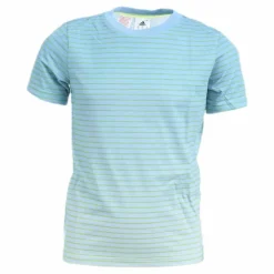 adidas Boys Melbourne Tee Blue/Yellow*Barn T-Shirts|Racketsporter