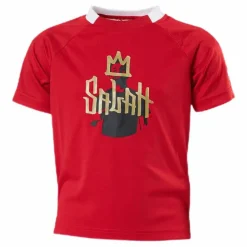 adidas Boys Salah Aeroready Football T-Shirt Vivid Red / Gold Metallic*Barn Fotboll|T-Shirts