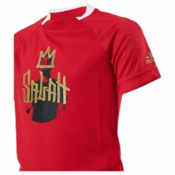 adidas Boys Salah Aeroready Football T-Shirt Vivid Red / Gold Metallic*Barn Fotboll|T-Shirts