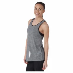 Nike Breathe Tank Asymmetric Black* Linnen|Träning