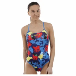 Head Camo Blue/Red* Simning|Badkläder