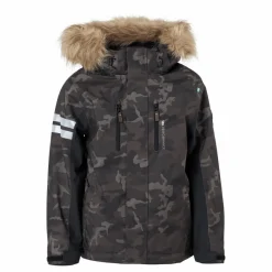 Lindberg Camo Jacket Brown*Barn Alpint|Jackor
