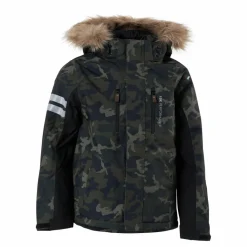 Lindberg Camo Jacket Green*Barn Alpint|Jackor