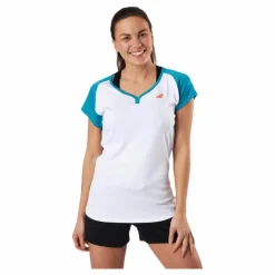 Babolat Cap Sleeve Top Play Blue/White* Racketsporter|T-Shirts