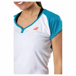 Babolat Cap Sleeve Top Play Blue/White* Racketsporter|T-Shirts