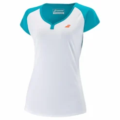 Babolat Cap Sleeve Top Play Blue/White*Barn Racketsporter|T-Shirts