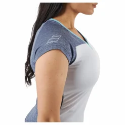 Babolat Cap Sleeve Top Play White Blue* Racketsporter|Linnen