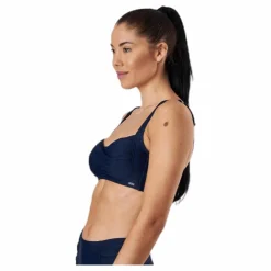 Abecita Capri Twisted Solid Soft Bra Blue* Simning|Badkläder