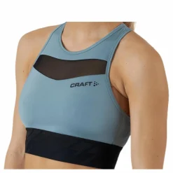 Craft Charge Cropped Mesh Singlet Grey* Linnen|Träning