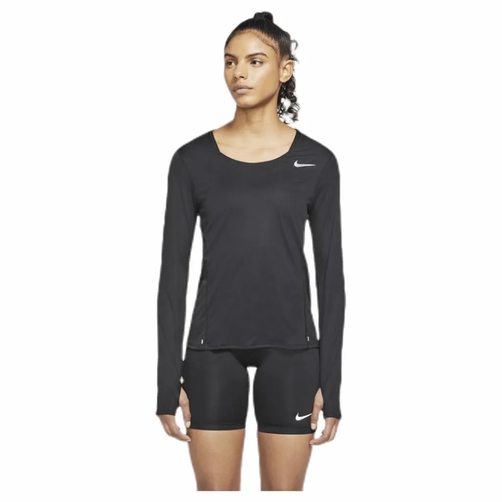 Nike City Sleek LS Black/Silver* Löpning|Tröjor