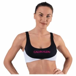 Calvin Klein Ck Blocking Bralette Black* Simning|Badkläder