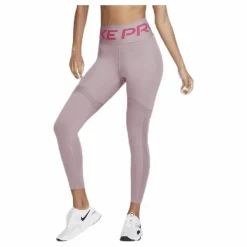 Nike Cln Nvlty Tight 7/8 Silver/Red* Tights|Träning