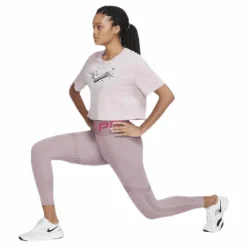 Nike Cln Nvlty Tight 7/8 Silver/Red* Tights|Träning