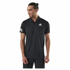 adidas Tennis Club 3-Stripe Polo Black* T-Shirts|Racketsporter