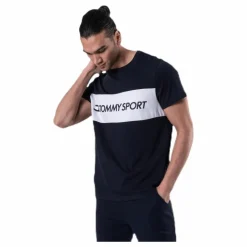 Tommy Hilfiger Sport Colourblock Logo Top Blue* T-Shirts|Träning