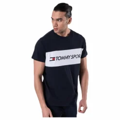 Tommy Hilfiger Sport Colourblock Logo Top Blue* T-Shirts|Träning