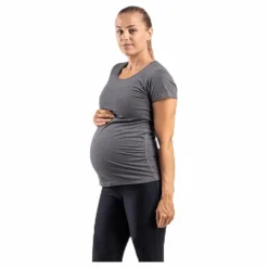 BLACC Comfy Mama T-shirt Grey* Träning|Mammakläder