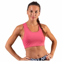 Stay in place Compression Sports Bra Pink* Sport-Bh:Ar|Löpning