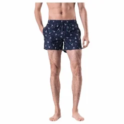 Happy Socks Confetti Palm Swim Shorts Blue* Simning|Badkläder