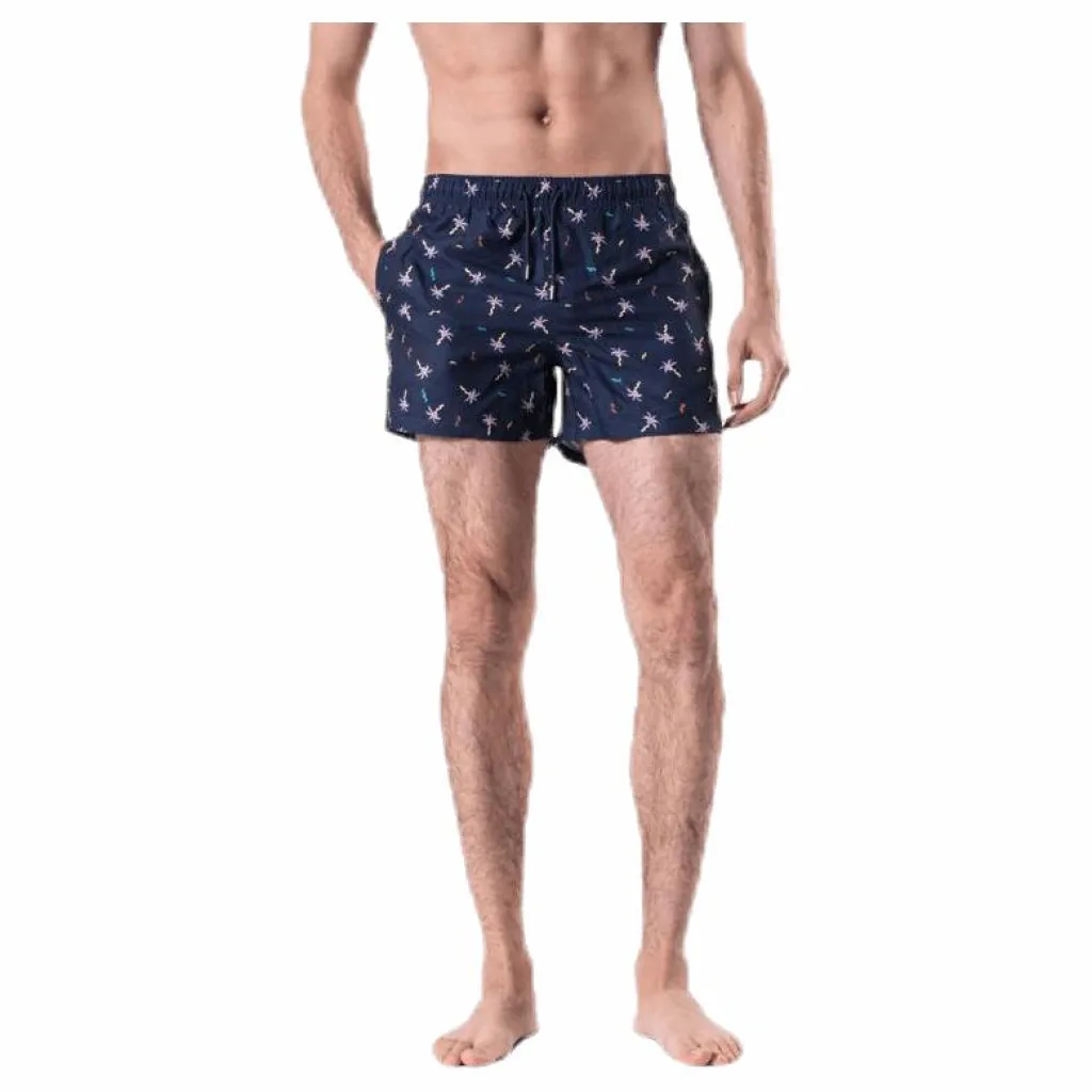 Happy Socks Confetti Palm Swim Shorts Blue* Simning|Badkläder