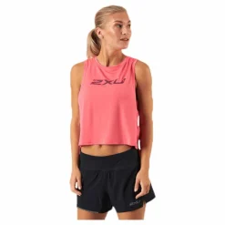 2XU Contender Crop Tank-W Pink* Linnen|Träning