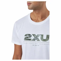 2XU Contender Tee White/trailscape* Löpning|Träning