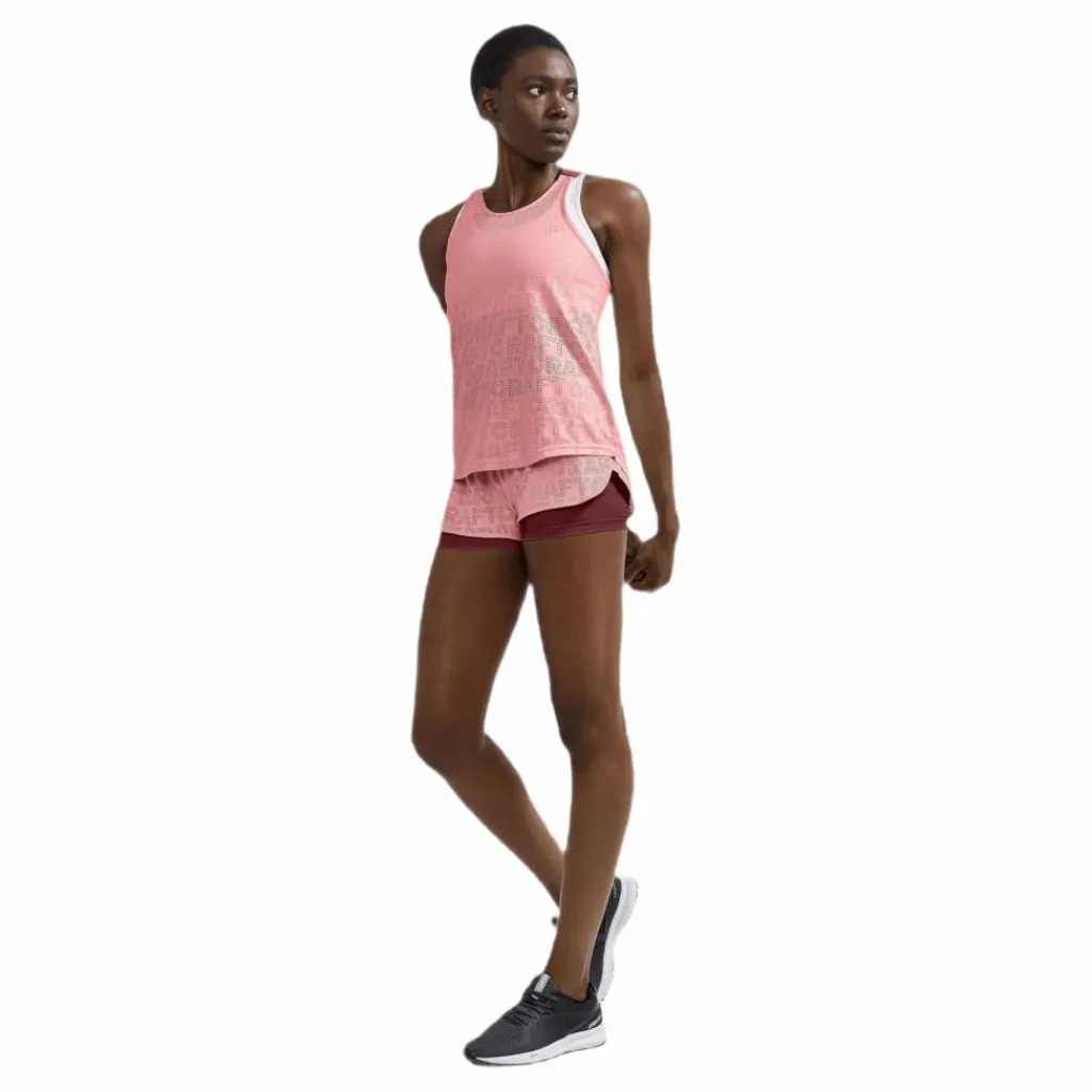 Craft Core Charge Logo Shorts Pink/Red* Shorts|Träning