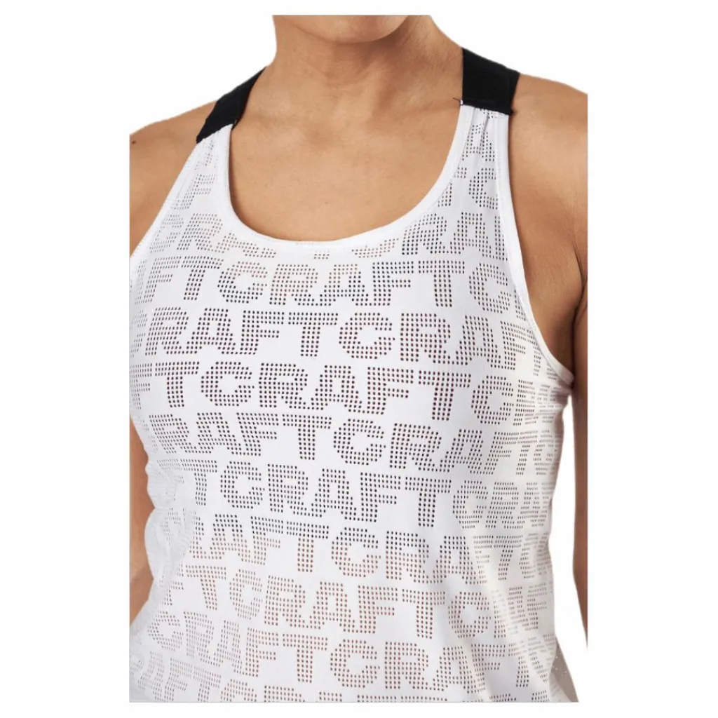 Craft Core Charge Logo Singlet White* Linnen|Träning