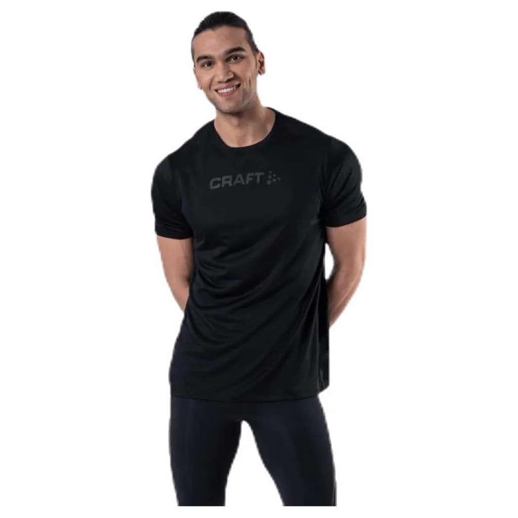 Craft Core Essence SS Mesh Tee Black* T-Shirts|Träning