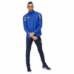 Umbro Core Sweat Half Zip Blue/Yellow* Fotboll|Tröjor