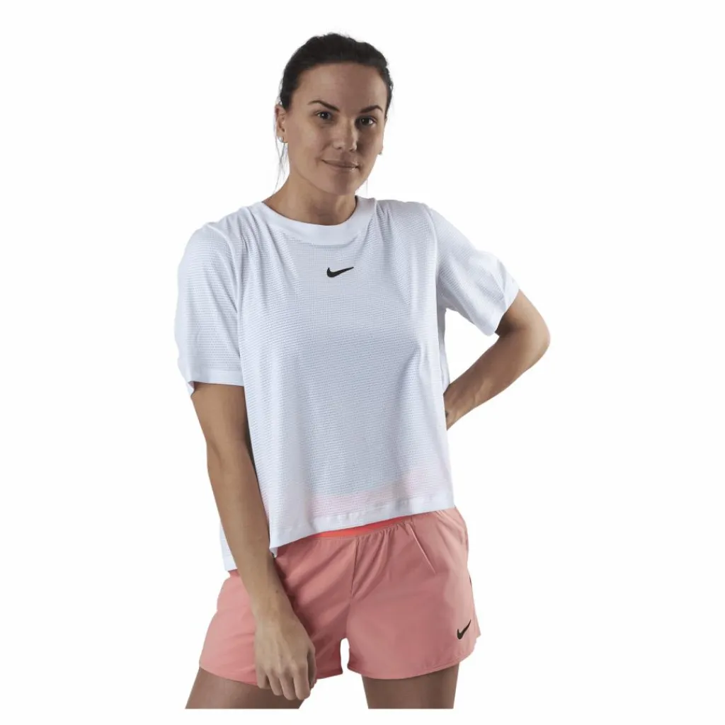 Nike Court Advantage Top SS White/Black* Racketsporter