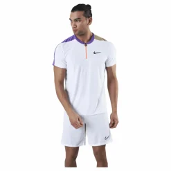 Nike Court Breathe Slam Polo White/Beige* Racketsporter