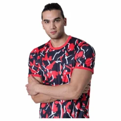 Nike Court Dri-FIT Printed White/Red* Racketsporter