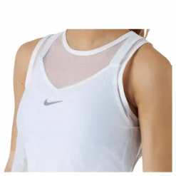 Nike Court Dri-FIT Tank White/Black* Racketsporter|Linnen