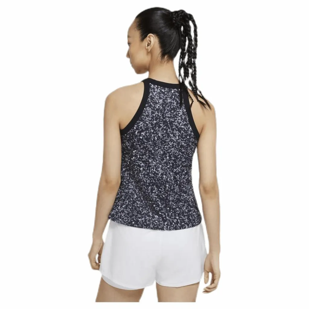 Nike Court Dry Printed Tank White/Black* Racketsporter|Linnen