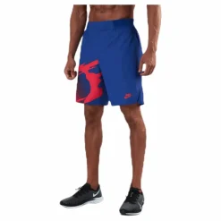 Nike Court Slam Ny Nt Shorts Blue/Red* Racketsporter