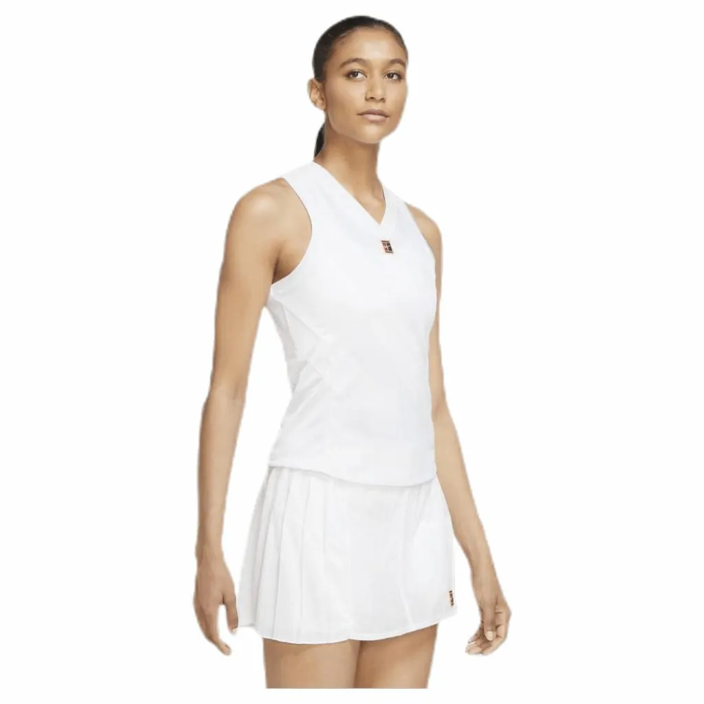 Nike Court Slam Tank White* Racketsporter|Kjolar Och Klänningar