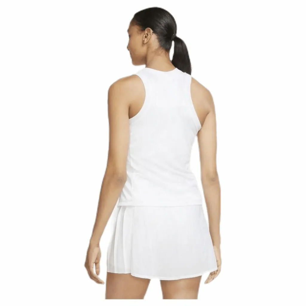 Nike Court Slam Tank White* Racketsporter|Kjolar Och Klänningar