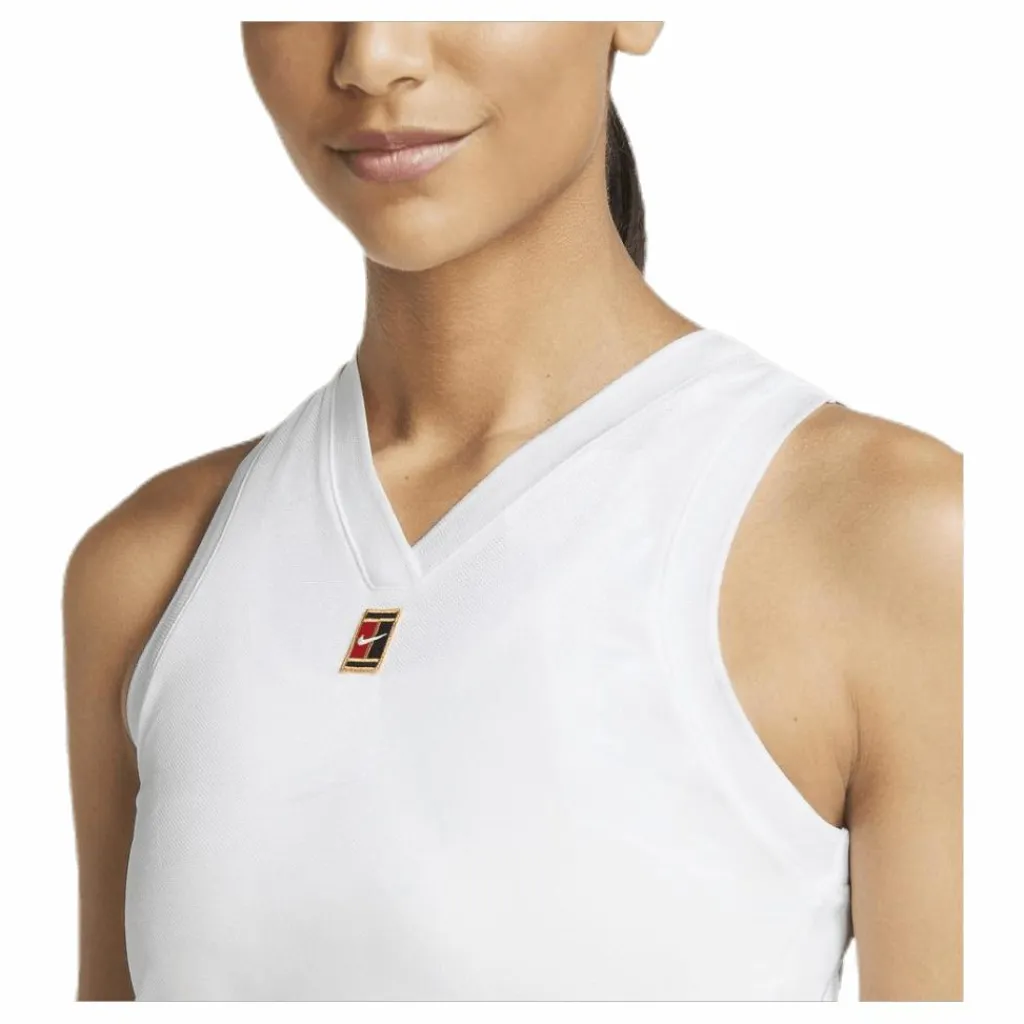 Nike Court Slam Tank White* Racketsporter|Kjolar Och Klänningar