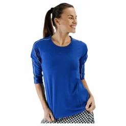 Nike Court Top 3QT Blue* Racketsporter