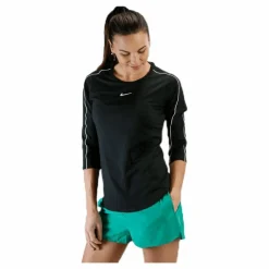 Nike Court Top 3QT White/Black* Racketsporter|Tröjor