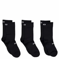 2XU Crew Socks 3 Pack Black/white* Strumpor|Strumpor